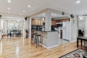Image of the kitchen in a ranch style home in Worcester, MA.