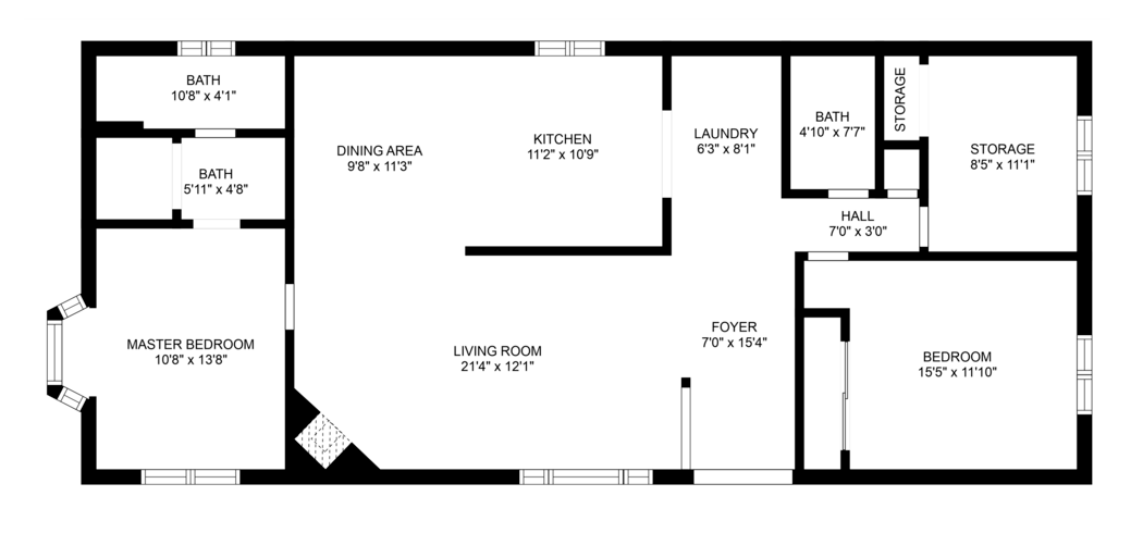 standalone basic 2d floor plan