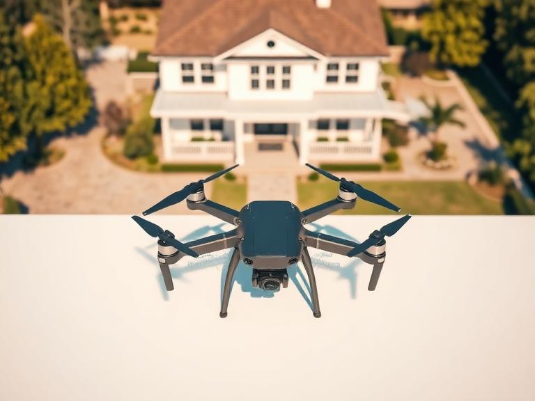 Aerial drone photograph of a residential property captured for real estate marketing